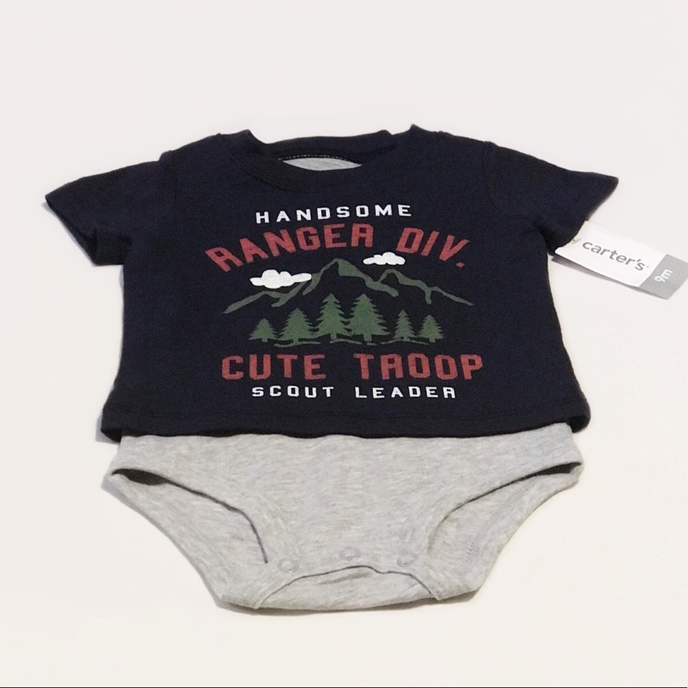 Boys tee shirt, one piece 🌲
